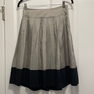 Express High Waisted Gray & Black Silky Skirt